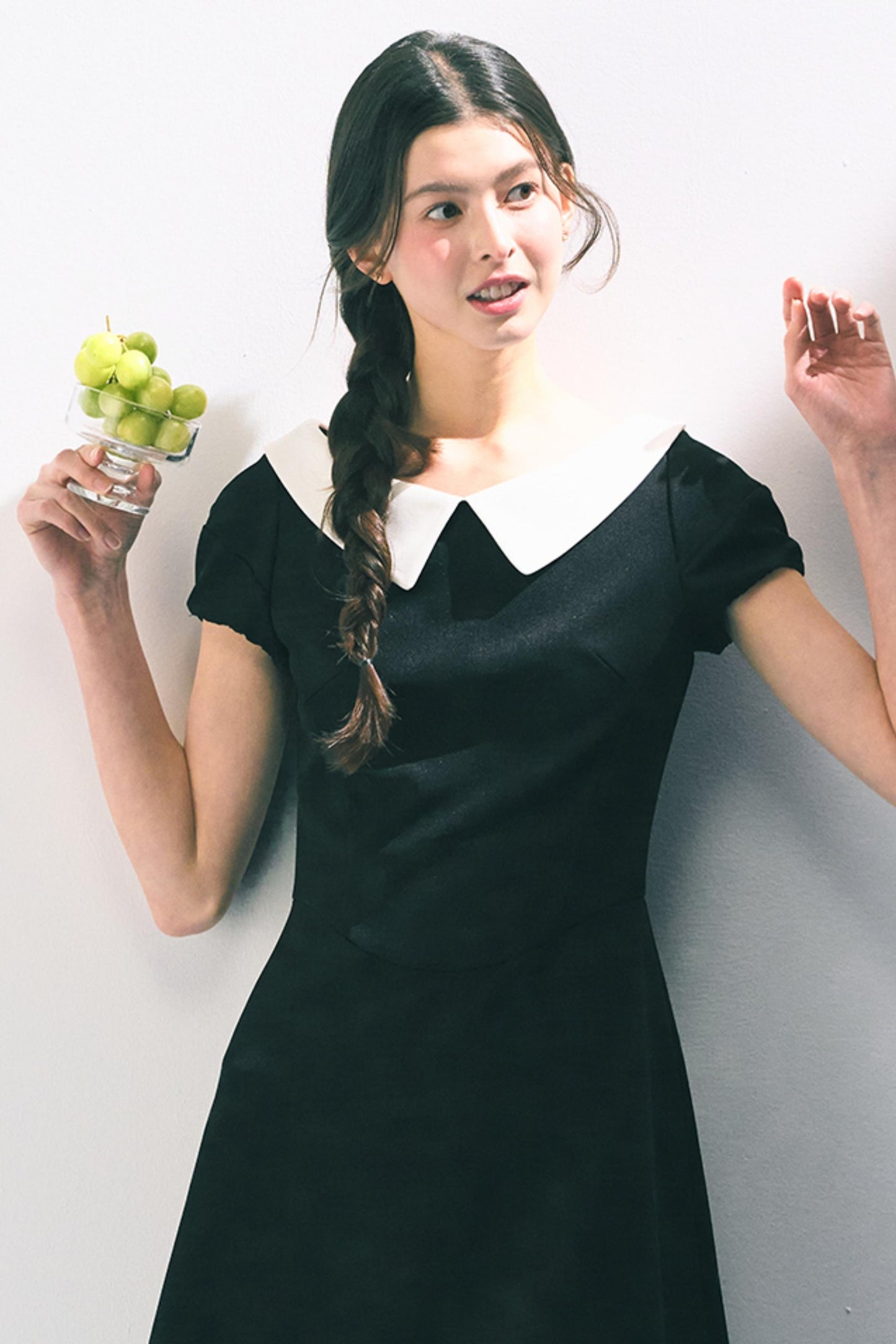 Vintage Doll Collar Midi Dress