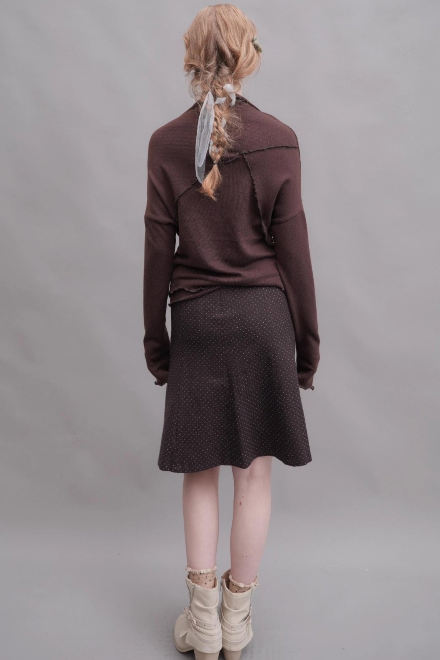 Off-Shoulder Knit Sweater