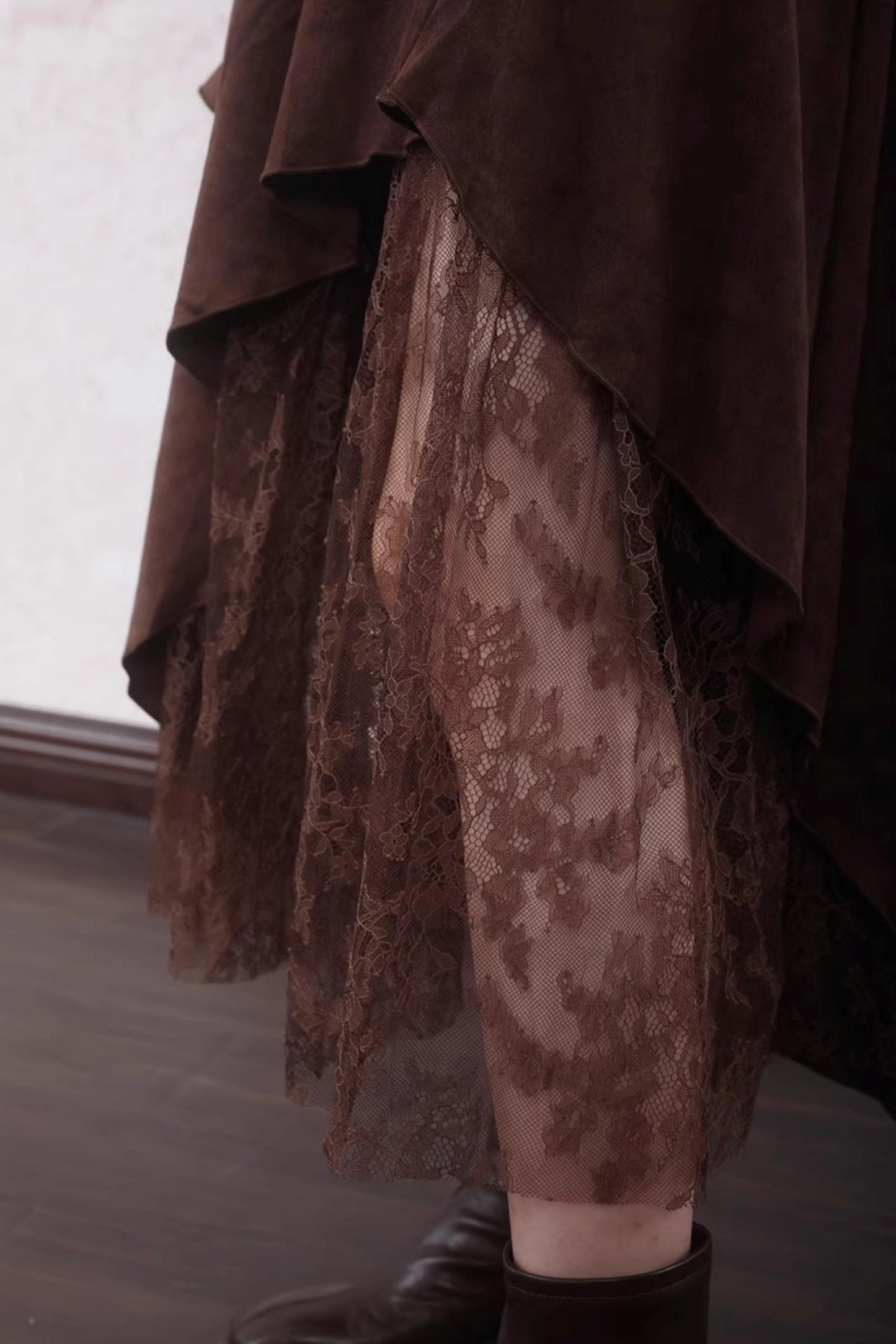 Layered Lace Paneled Sundress