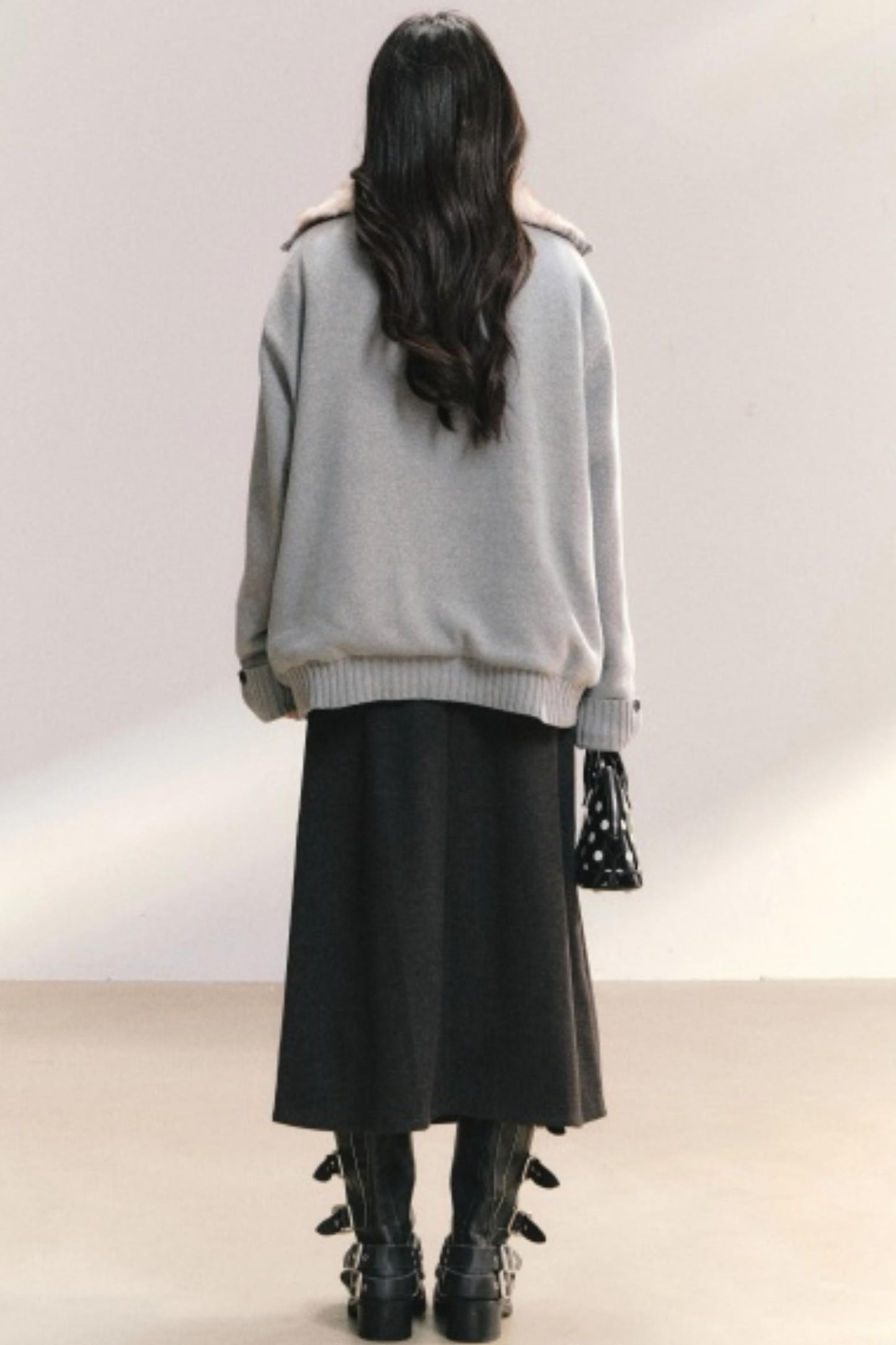 Vintage Woolen A-Line Skirt