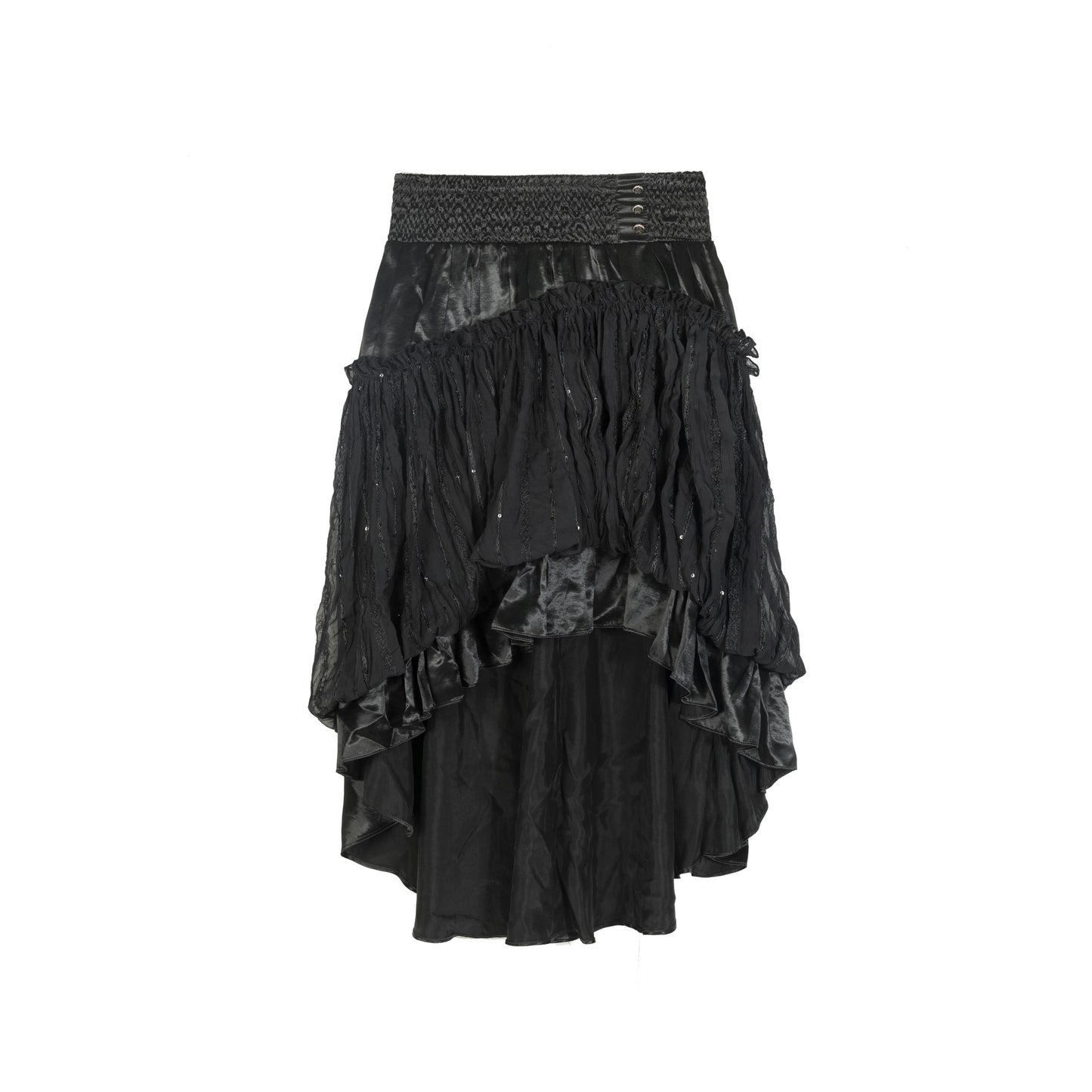 Asymmetrical Retro Tube Skirt
