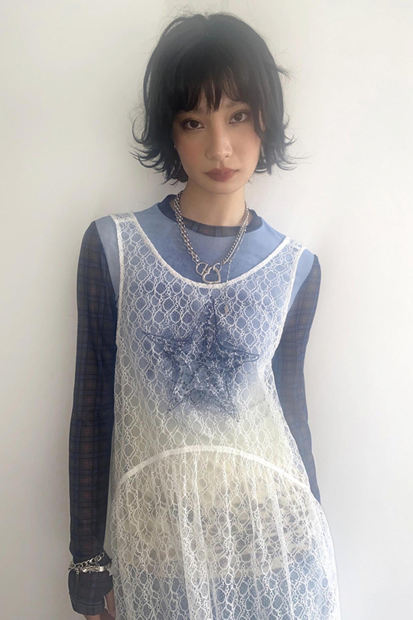 Misty Starfish Lace Dress