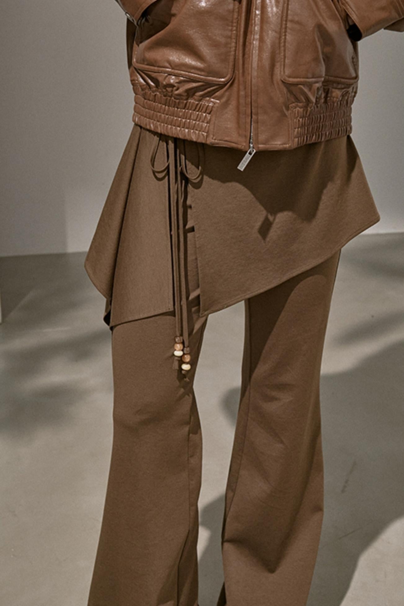 Flared Stitched Pants