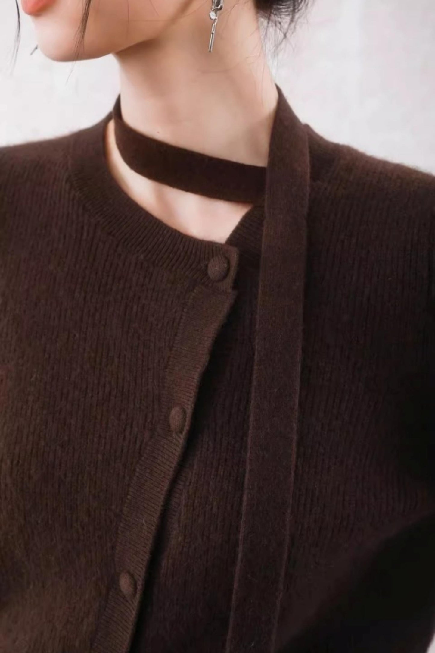 Asymmetrical Ribbon Sweater