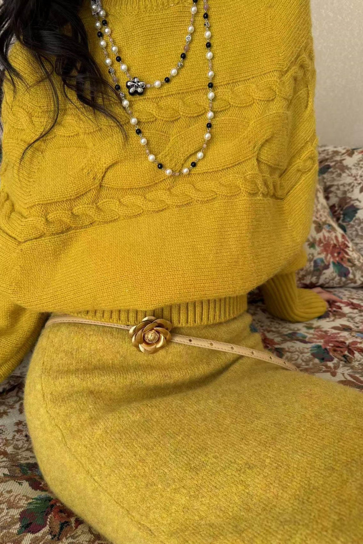 Elegance Fishtail Knitted Bustier Skirt