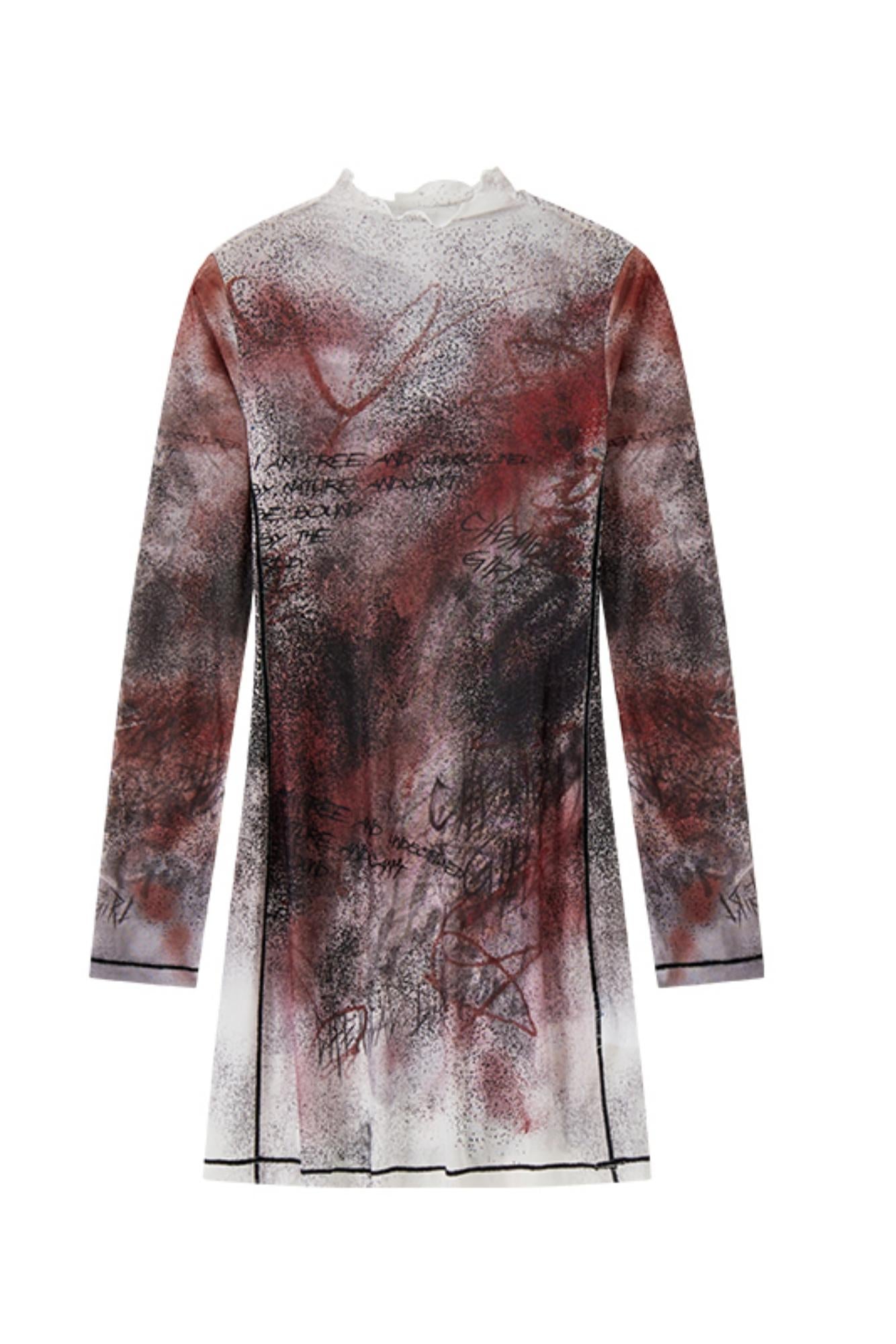 Neon Graffiti Long Sleeve Tee