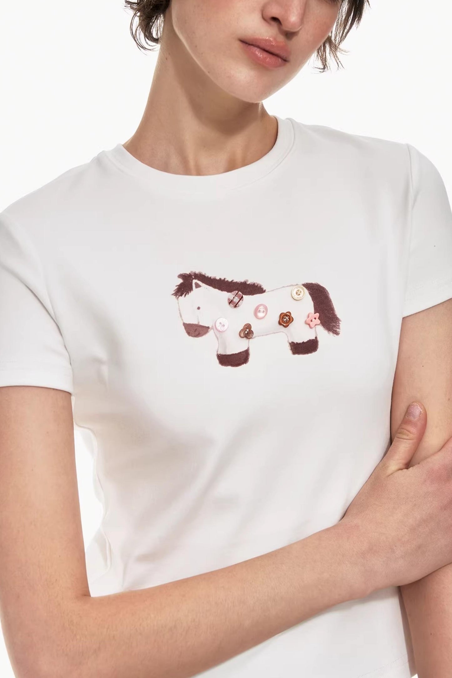 Playful Pony Print Top