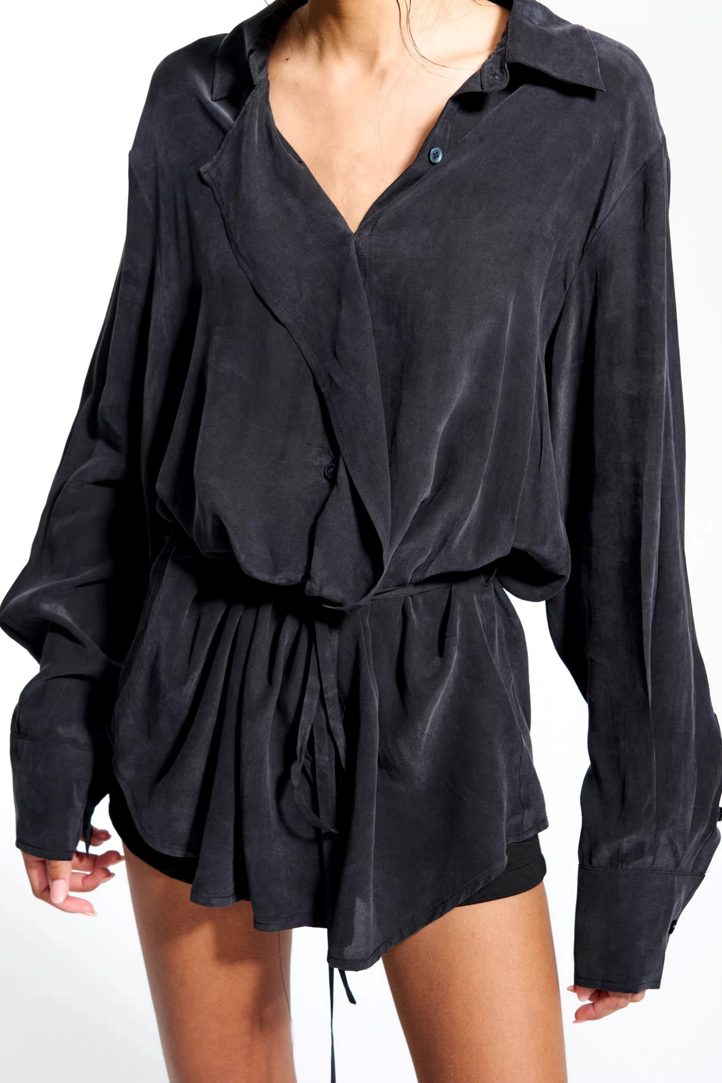 Heavy Sand-Washed Tencel Shirt
