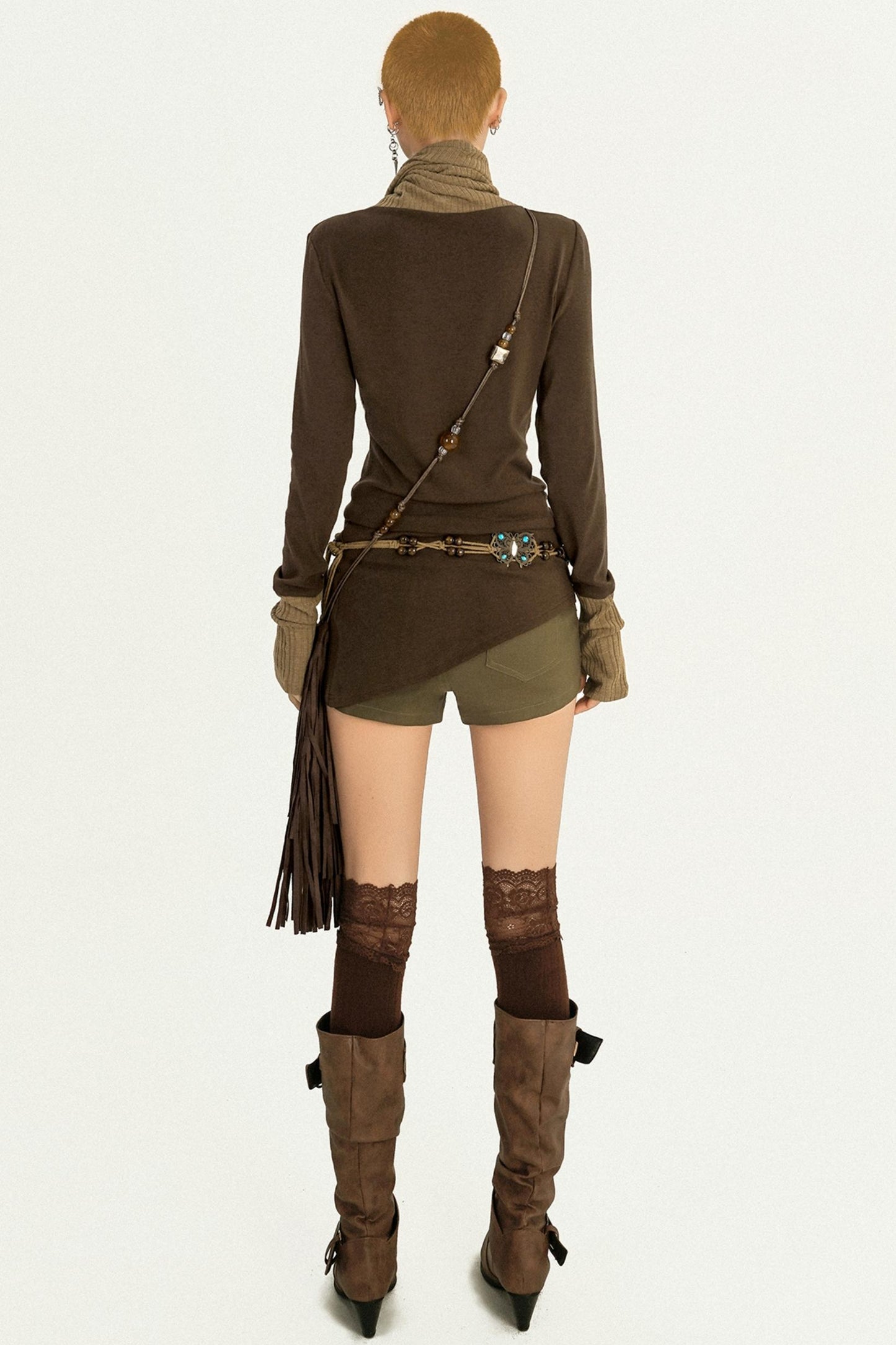 High Flip Collar T-Shirt