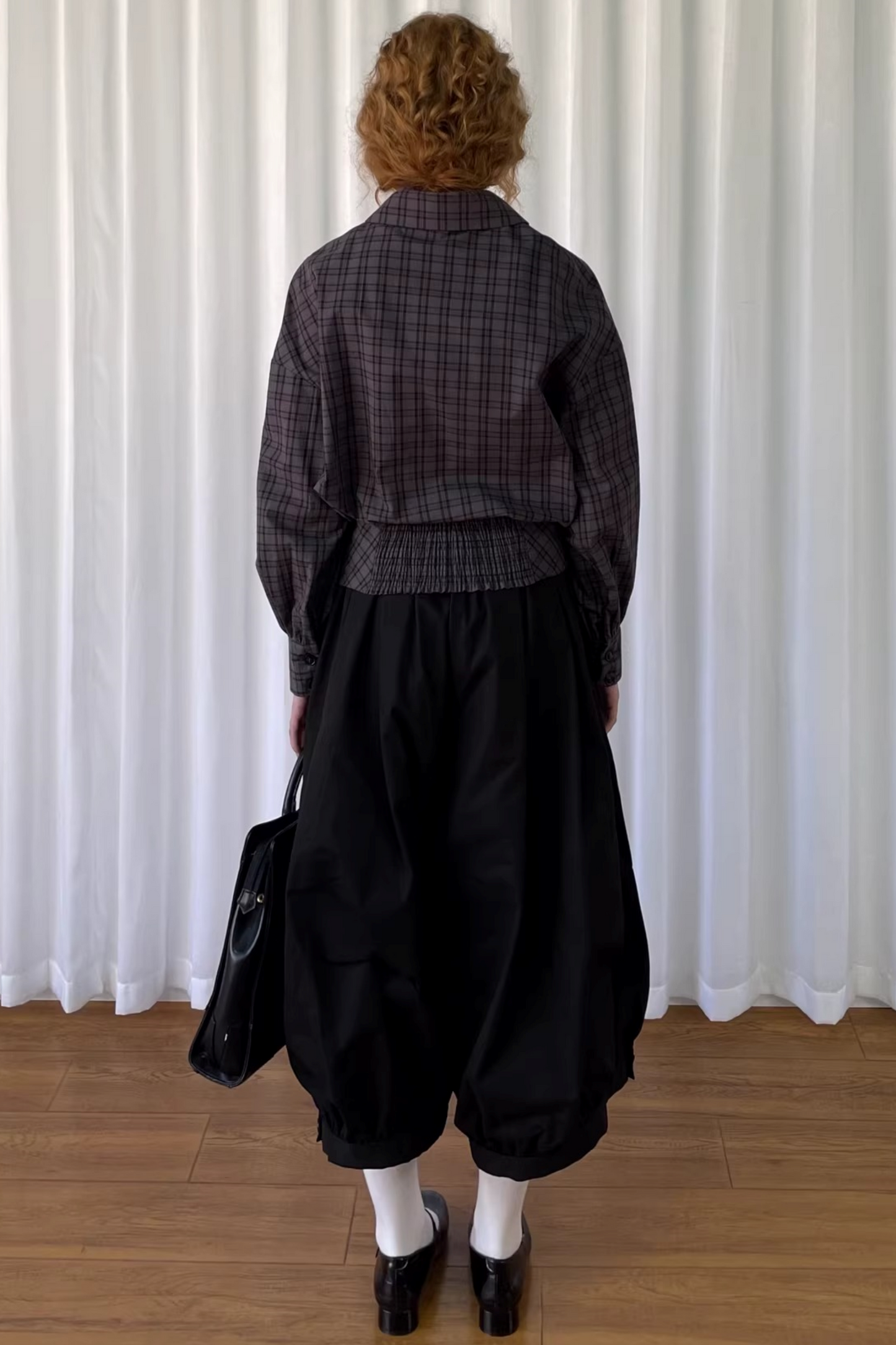 Japanese Black Wide-Leg Pants