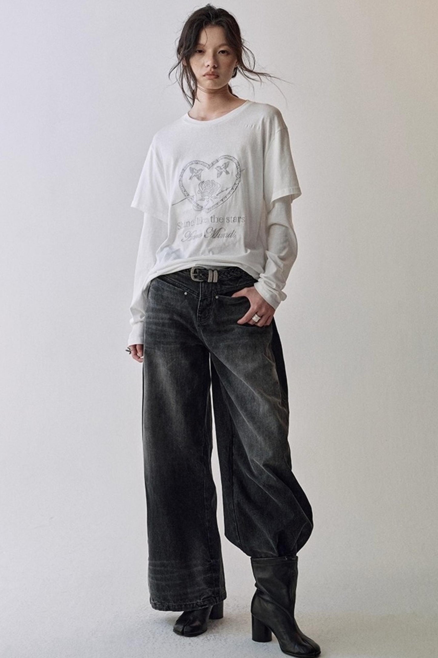 Straight Leg Gradient Scimitar Jeans