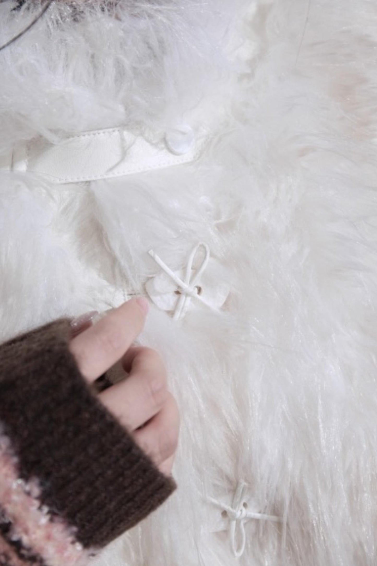 Simulated Texture Fur Vest