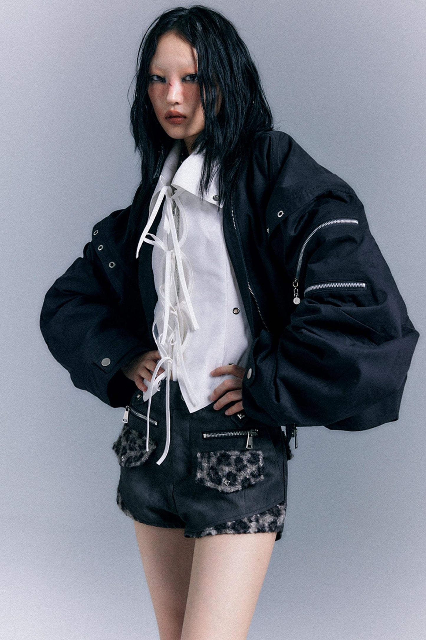 Vintage Oversized Bomber Jacket