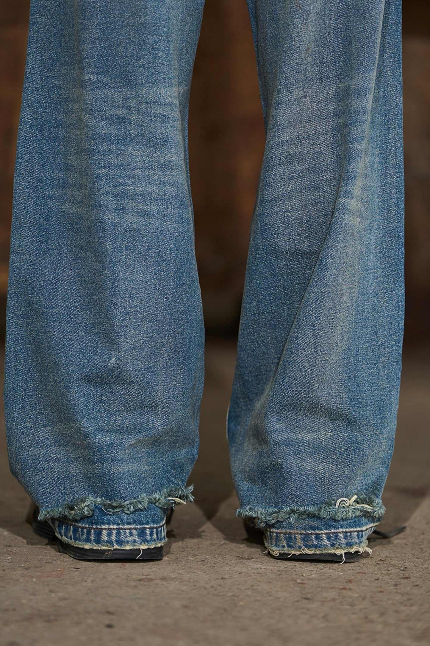 Vintage Destroyed Denim Trousers