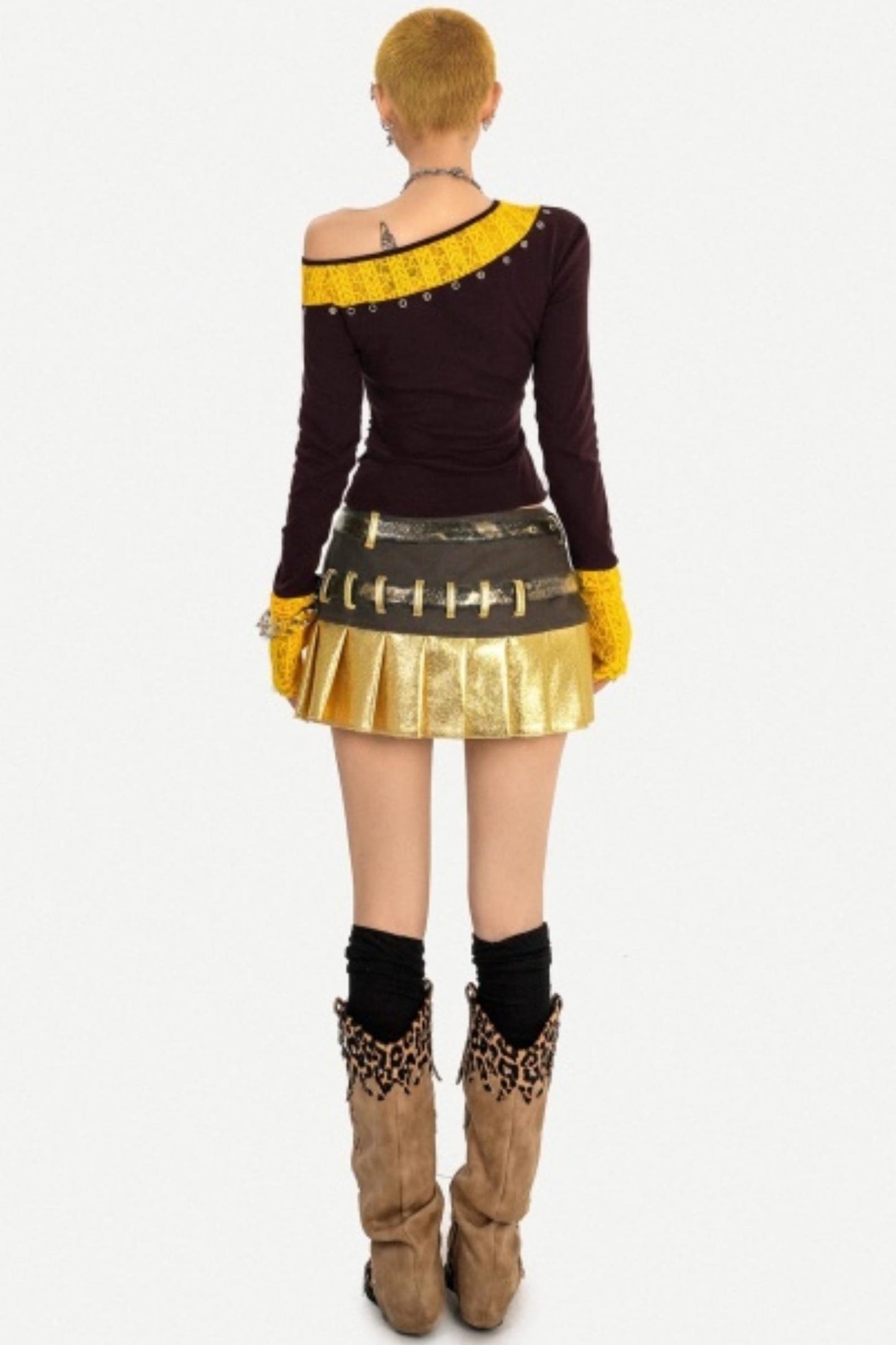 Retro Lace Patchwork Top