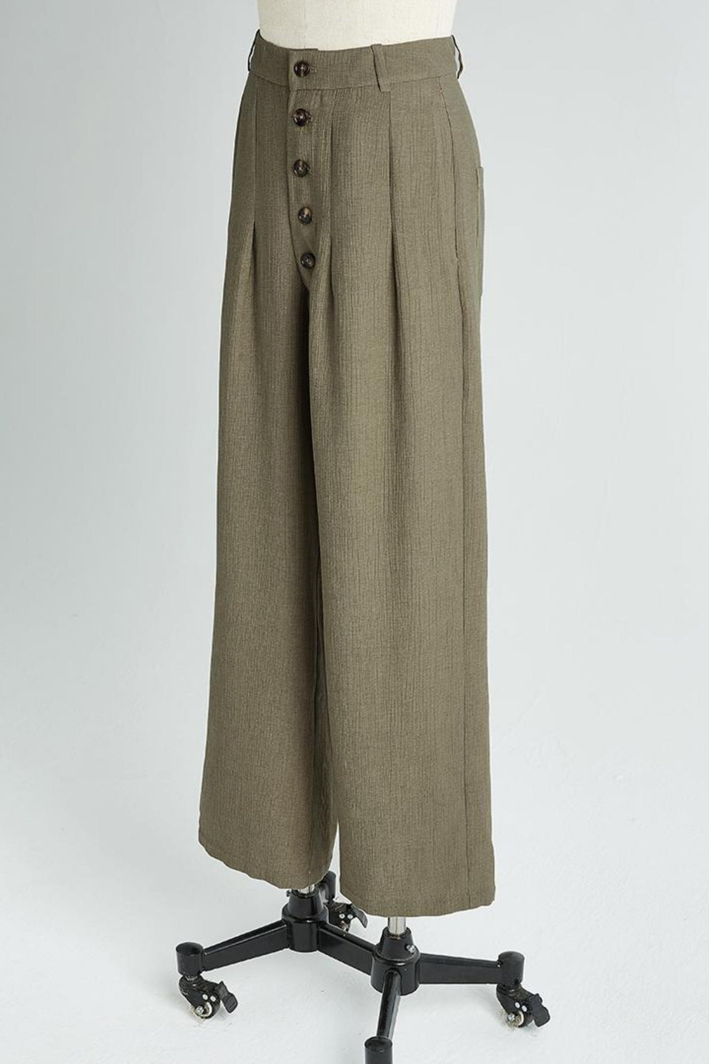 Olive Slouch Pants