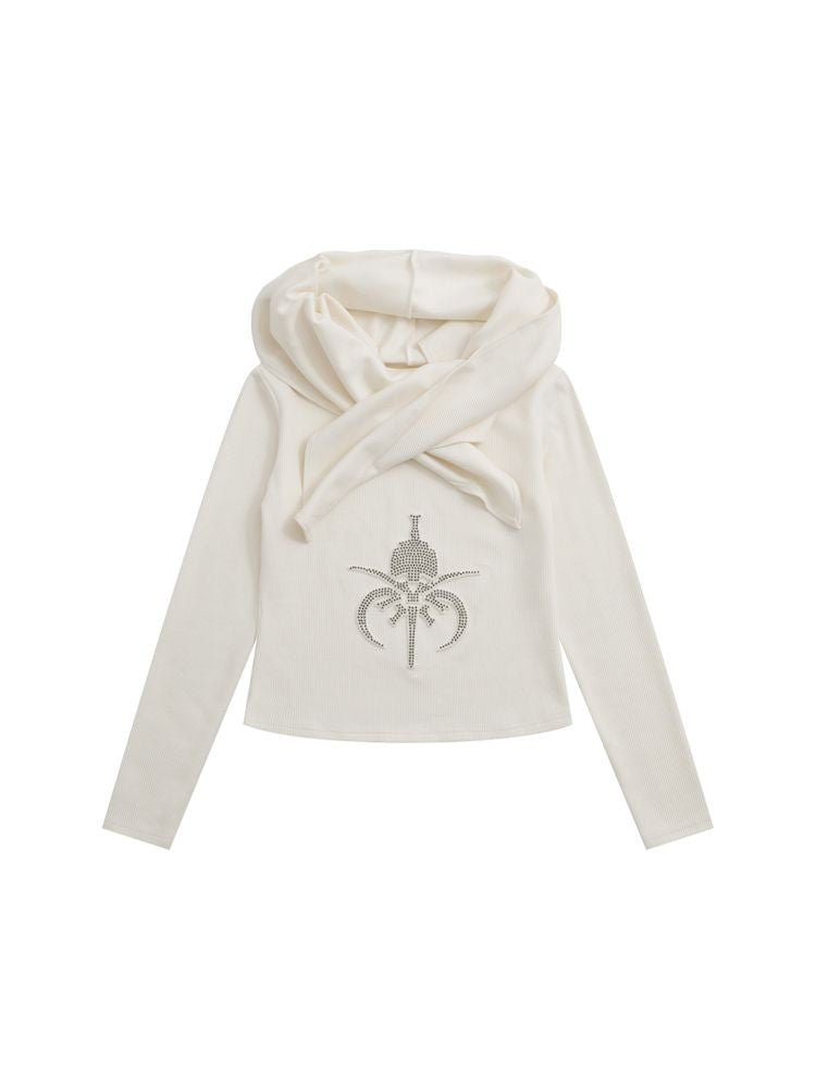 해골 쌓인 목 긴팔 바닥