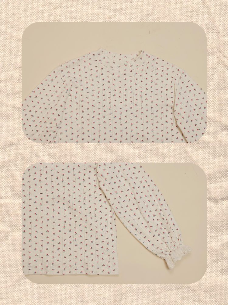 니트 자카드 바텀 셔츠