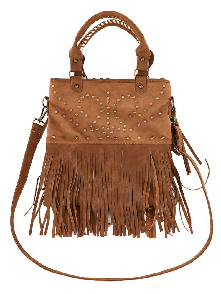 Handheld Crossbody Dual Purpose Tassel Bag