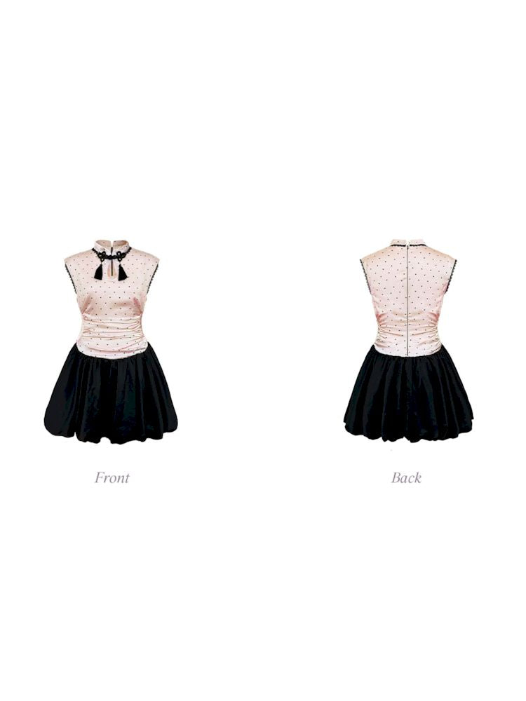 Polka Dot Satin Girls' Pod Dress