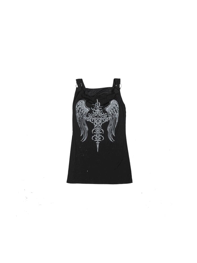 거짓 두 조각 탱크 드레스