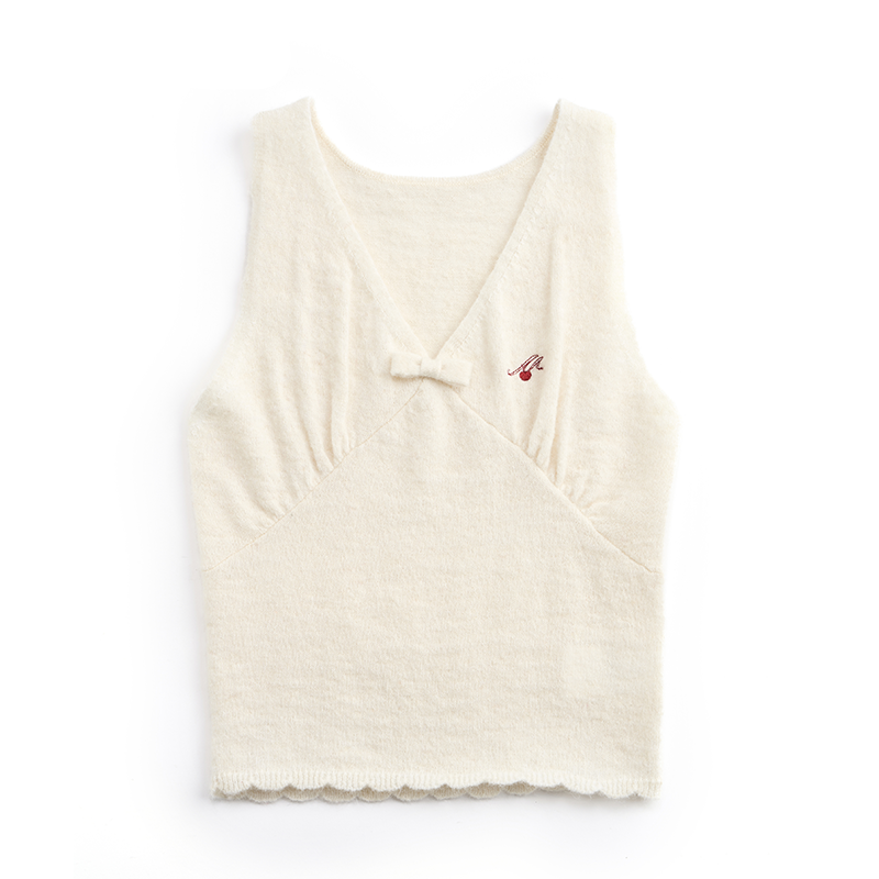 Korean Lace Bowknot Top