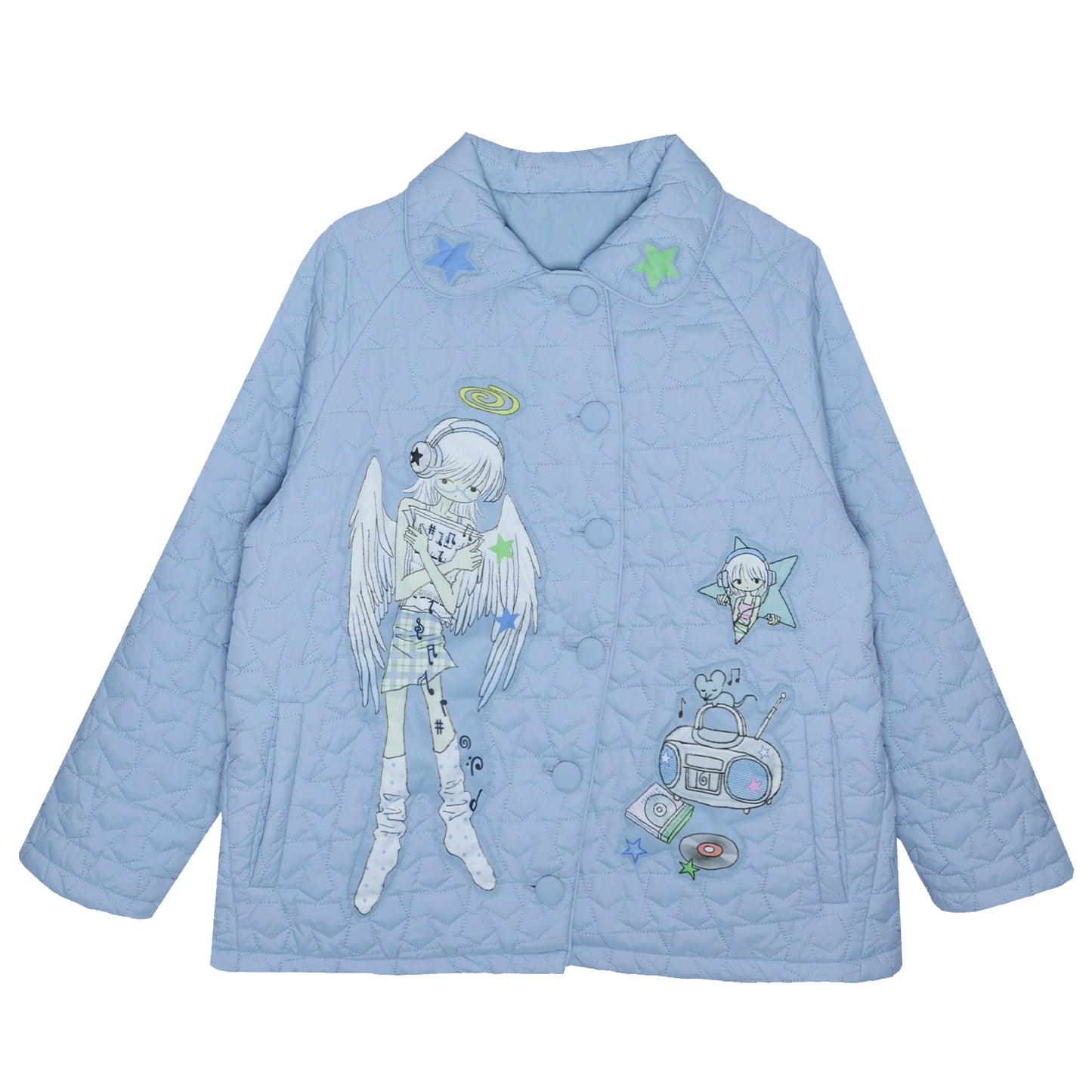 Ancient Dream Blue Cotton Jacket