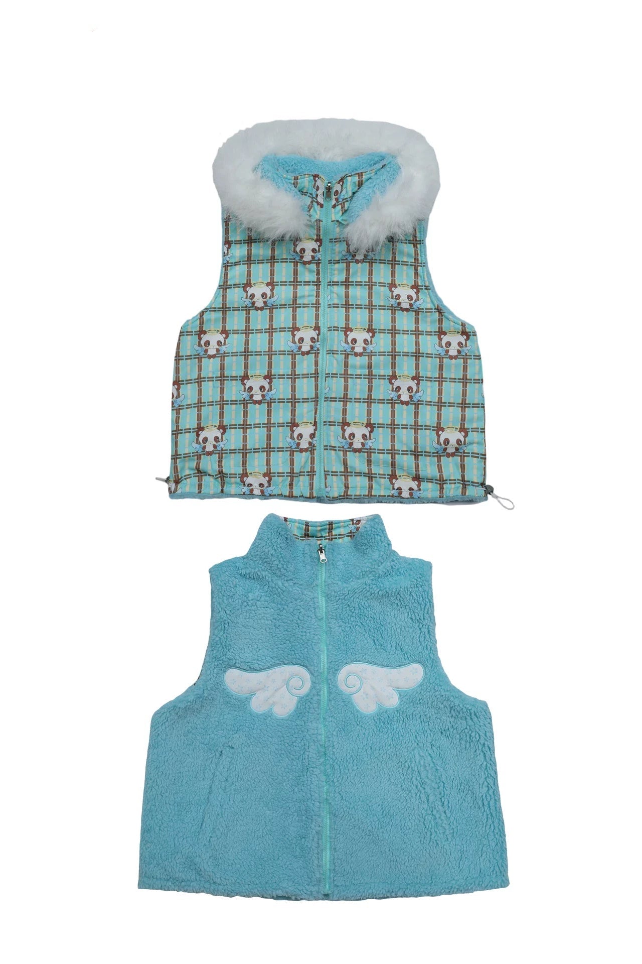 Double-Sided Panda Cotton Vest Jacket
