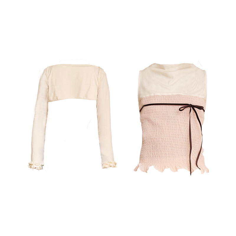 Stylish Apricot Ballet Top Set