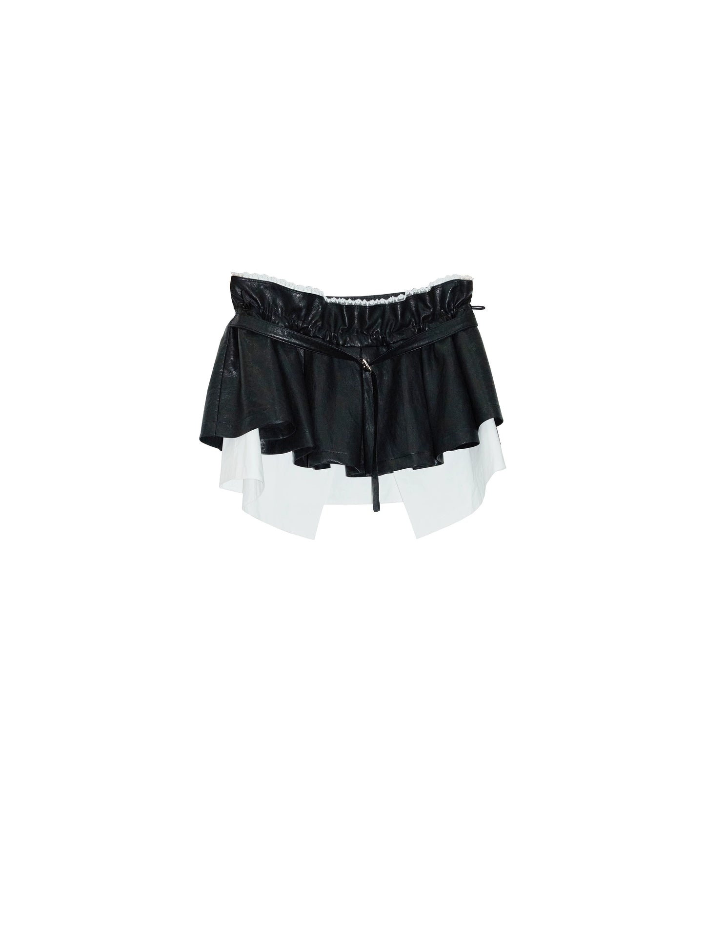 Nomadic PU Leather Puffy Skirt
