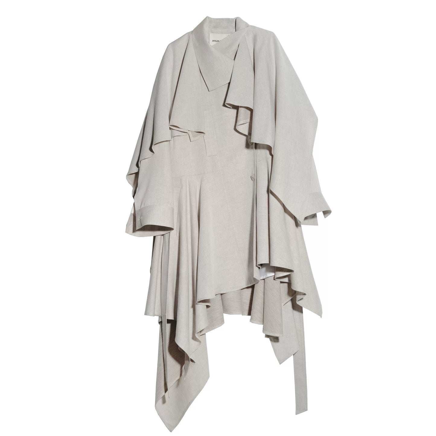 Naturleinen-Trenchcoat