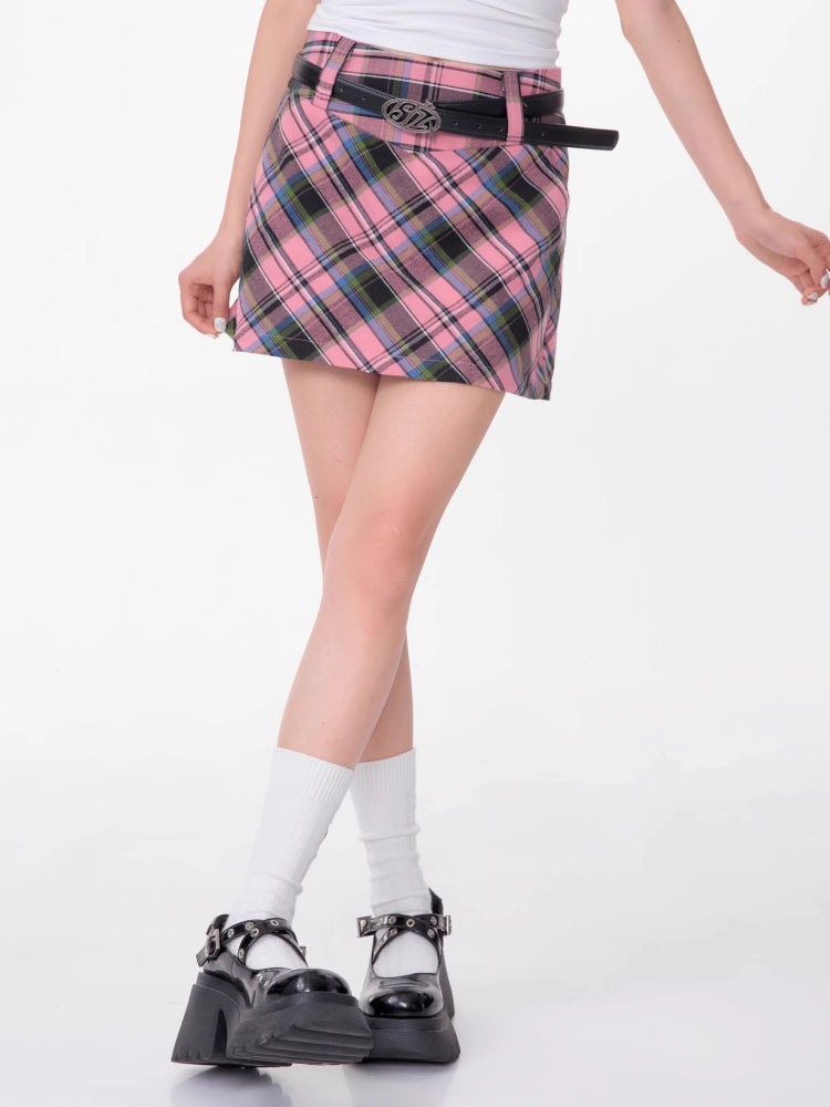 Hoch taillierter, schlanker A-Linien-Rock