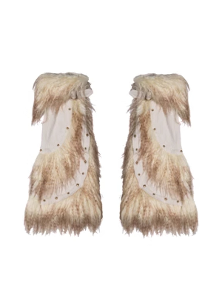 펑크 스트리트 짧은 치마+다리 덮개