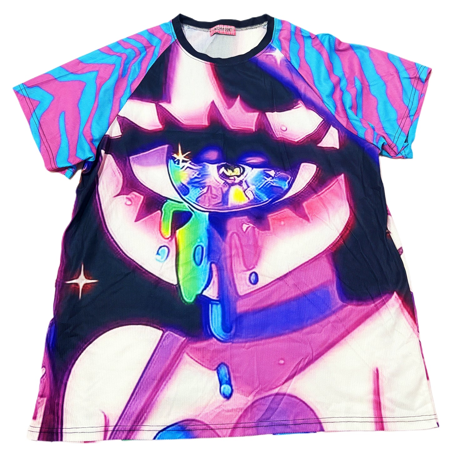 Vintage Cartoon Print Short Sleeve T-Shirt