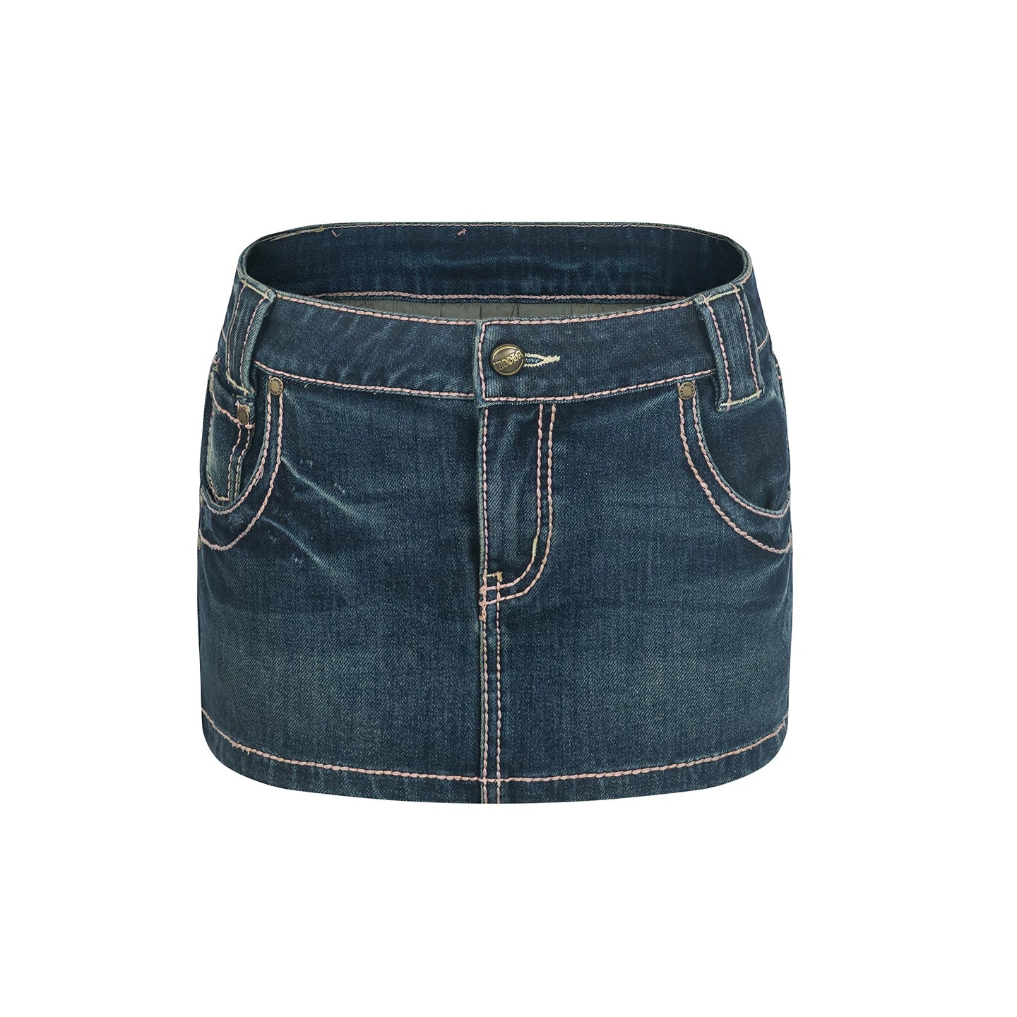 Retro Jeansrock mit Waschung