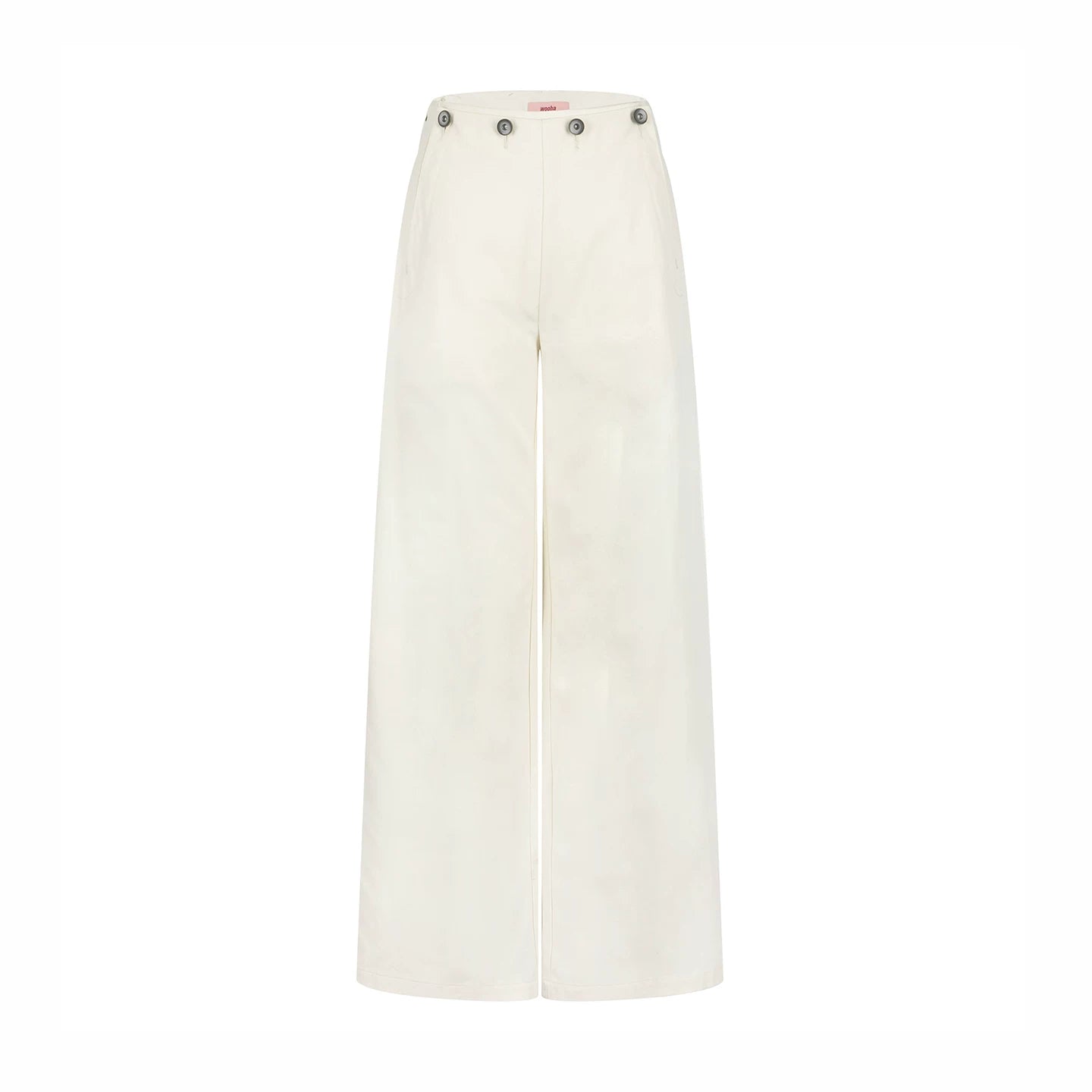 Vintage Draped Wide-Leg Pants