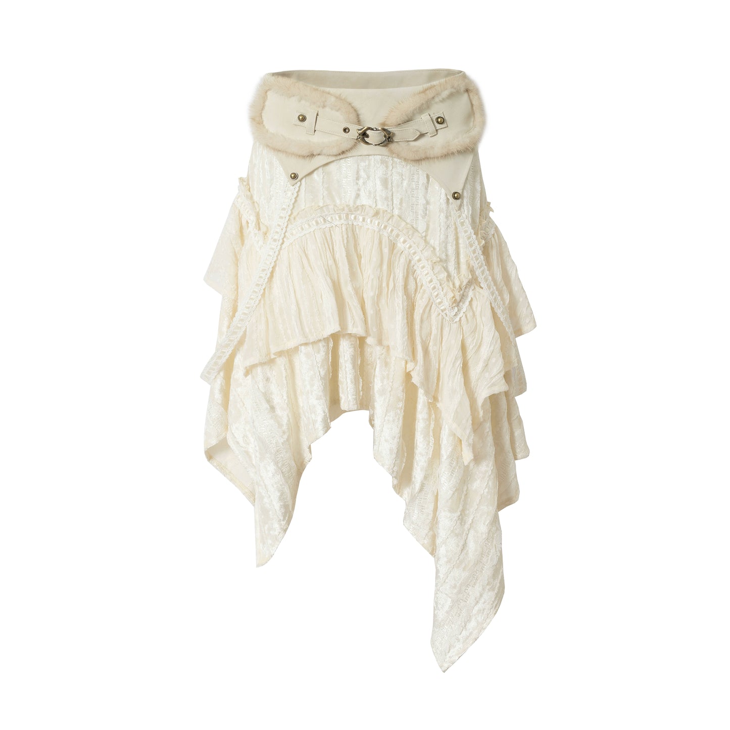 Retro Velvet Lace Skirt