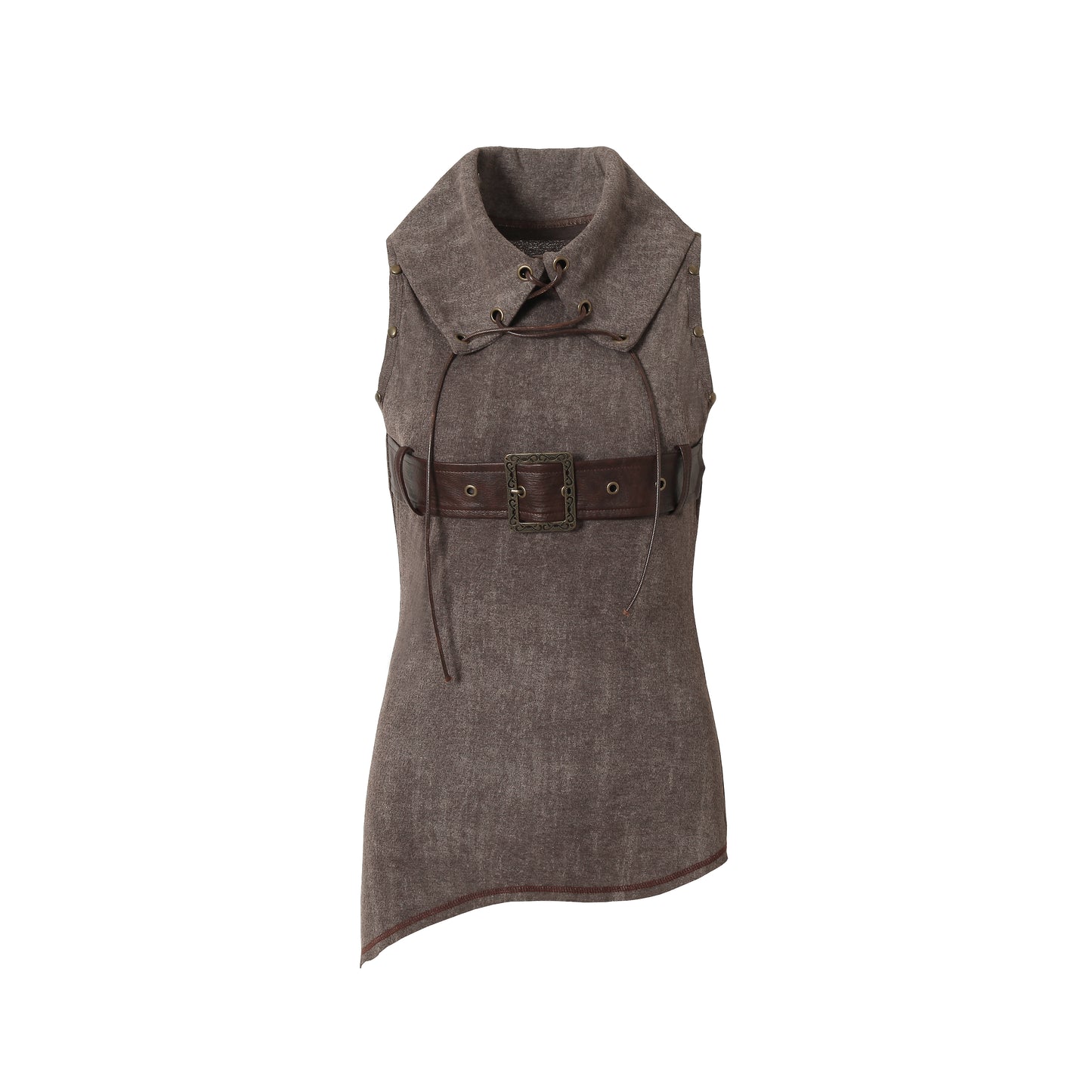 Big Lapel Knit Vest