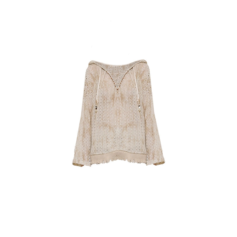 Original Neo-Bohemian Hooded Blouse