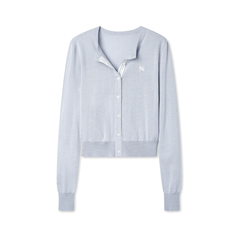 Rosemary Silk Wool Knit Cardigan