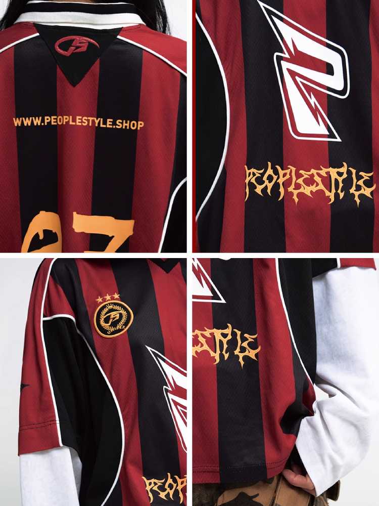 Falsches zweiteiliges Langarm-T-Shirt