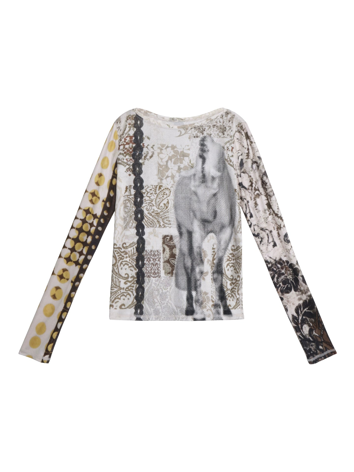 Autumn Niche Printed Sleeve Top
