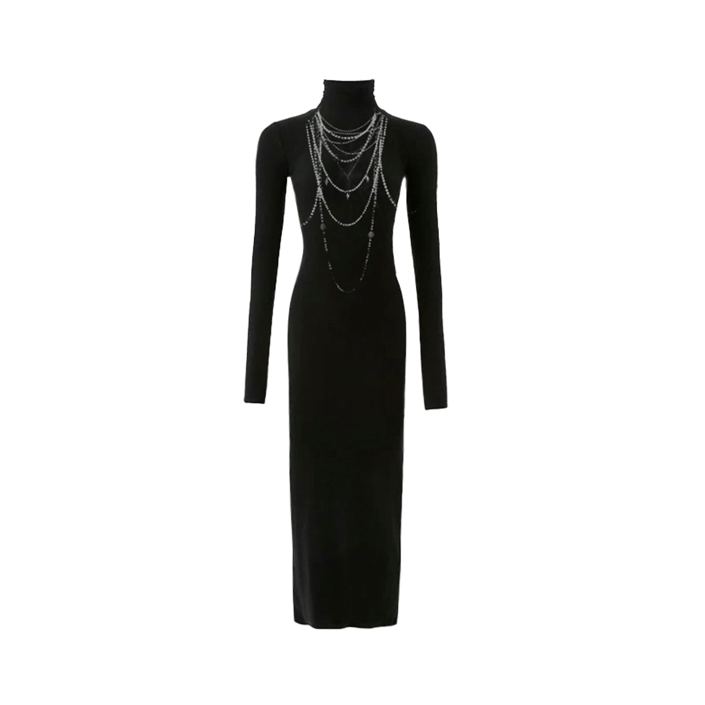 Drunken Pearl Pleat Knit Dress