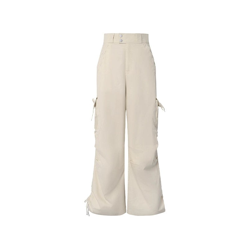 Wide-Leg Work Pants
