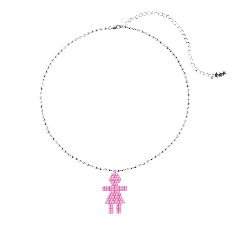 Rivet Humanoid Necklace
