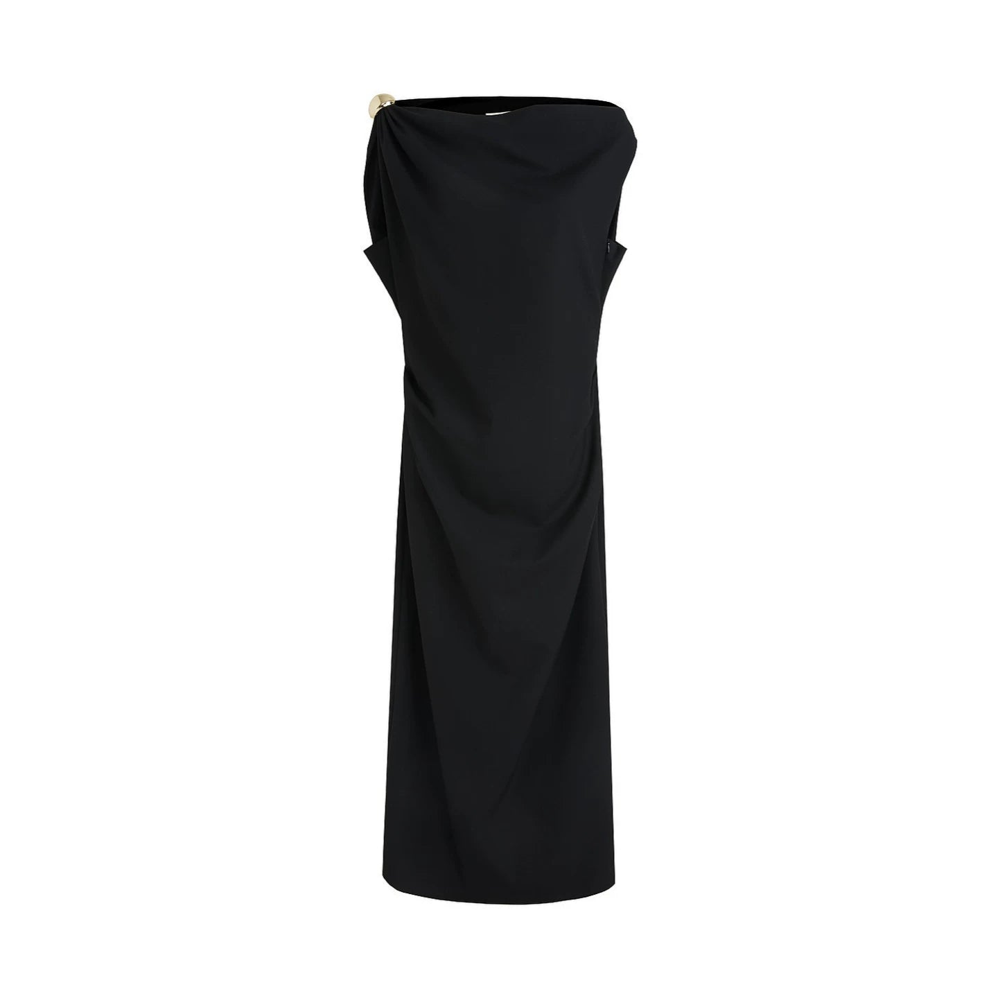 Unspoken Black Off-Shoulder Dress