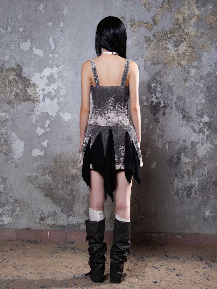 Falsches Zweiteiler-Kleid