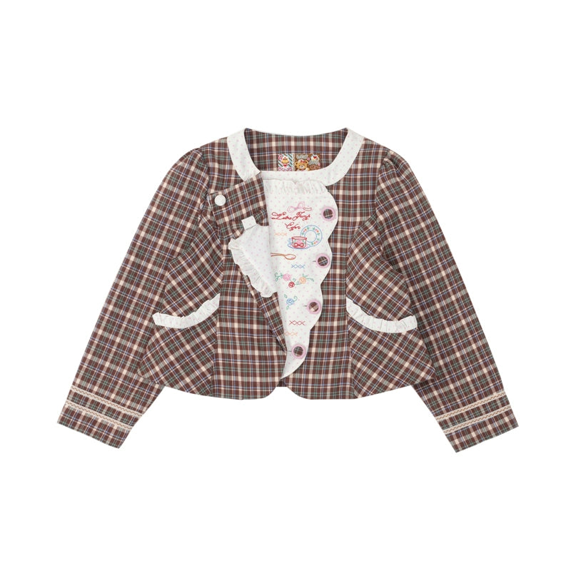 Embroidery Tea Party Blazer