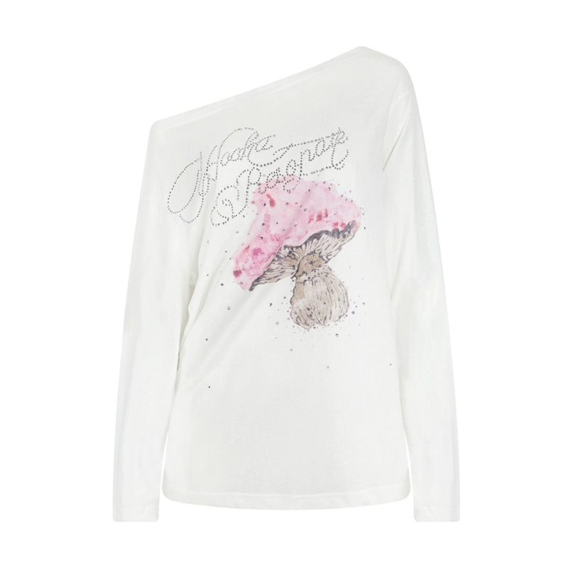 Diamond Mushroom Print T-Shirt