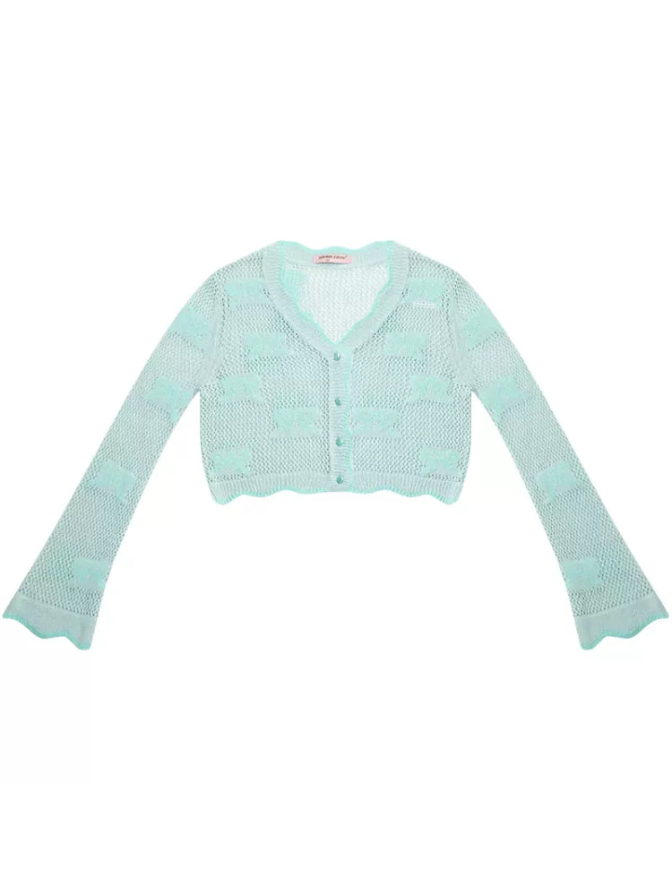 Sunscreen knit cardigan